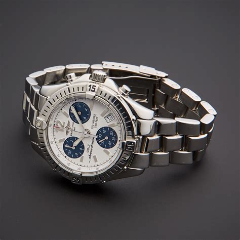 second hand breitling colt|pre owned breitling colt quartz.